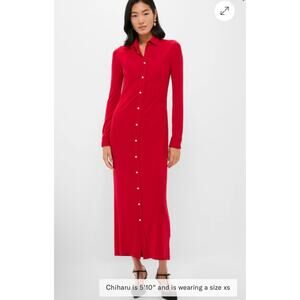 Polo Ralph Lauren Jersey Maxi Shirt Dress Size Small